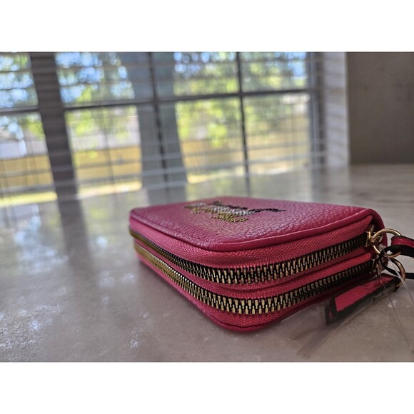 JUICY COUTURE HOT PINK DOUBLE ZIP AROUND WALLET, *NEW WITH TAGS!* - Picture 9 of 12